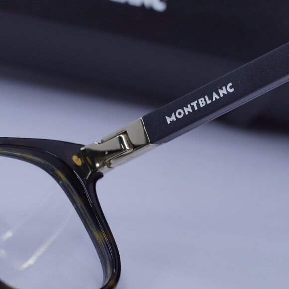 Montblanc MB0036O 003 Rectangle Eyeglasses 54mm – Havana - Picture 6 of 10